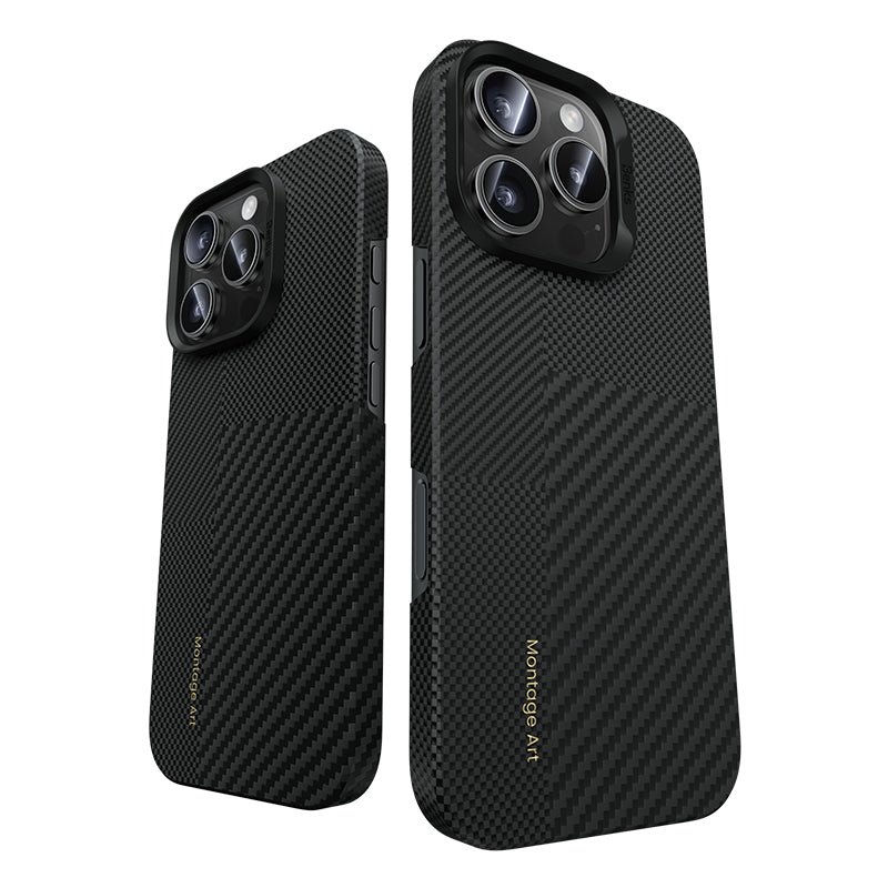 Benks Yeni Seri iPhone 16 Pro Max Magsafe Karbon Fiber Montage ArmorAir Kevlar Kılıf Benks Yeni Seri iPhone 16 Pro Max Magsafe Karbon Fiber Montage ArmorAir Kevlar Kılıf